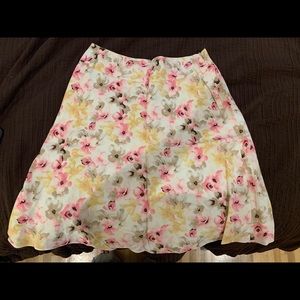 Ann Taylor floral skirt